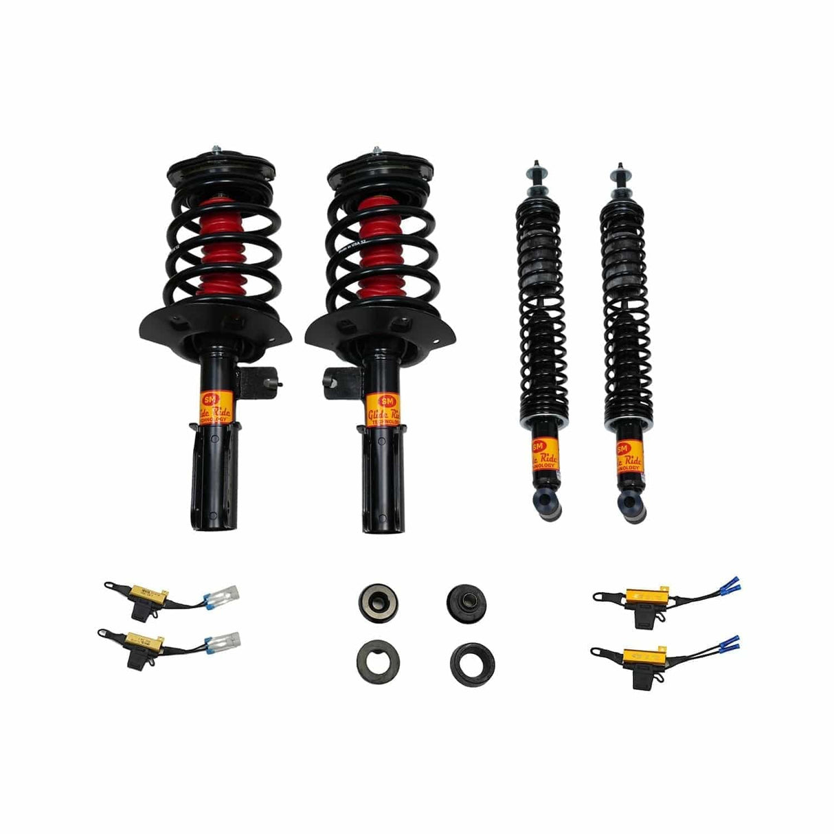 Strutmasters Conversion Kits 1997-1998 Cadillac Eldorado 4.6L 4-Wheel Air Suspension Conversion Kit With Resistor (CA44ER)