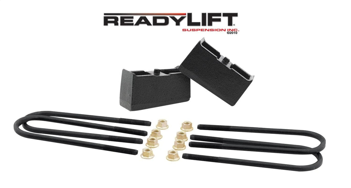ReadyLift Suspension Block and U-Bolt Kit ReadyLift 66-3003 Rear Block Kit