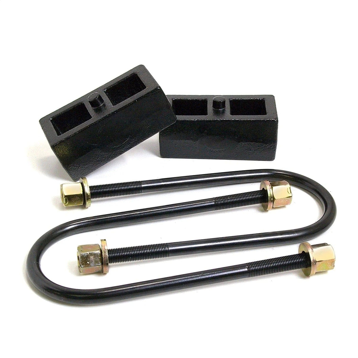 ReadyLift Suspension Block and U-Bolt Kit ReadyLift 66-1102 Rear Block Kit Fits 02-08 Ram 1500