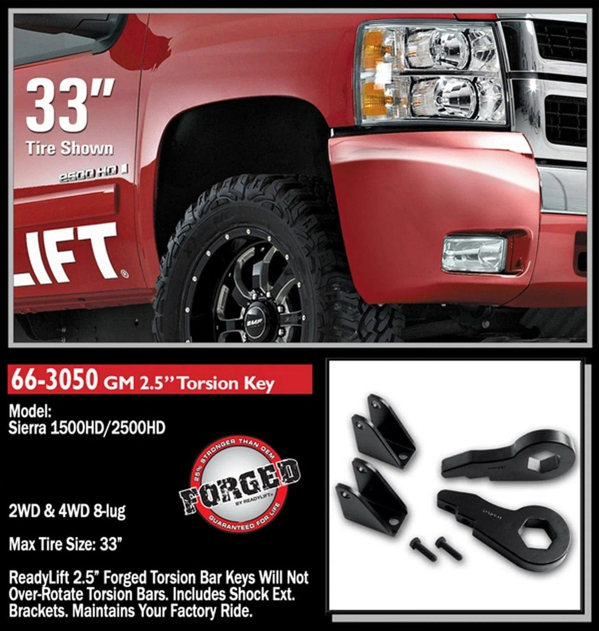 ReadyLift Suspension Front Leveling Kit ReadyLift 66-3050 Front Leveling Kit