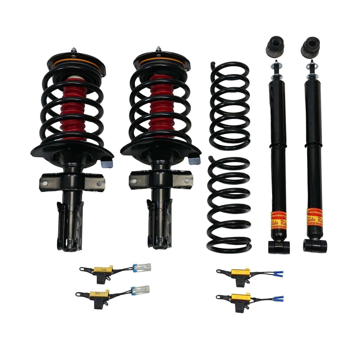 Strutmasters Conversion Kits 1993-1996 Cadillac Eldorado 4.6L Deluxe 4-Wheel Air Suspension Conversion Kit With Resistor (CA34FR)
