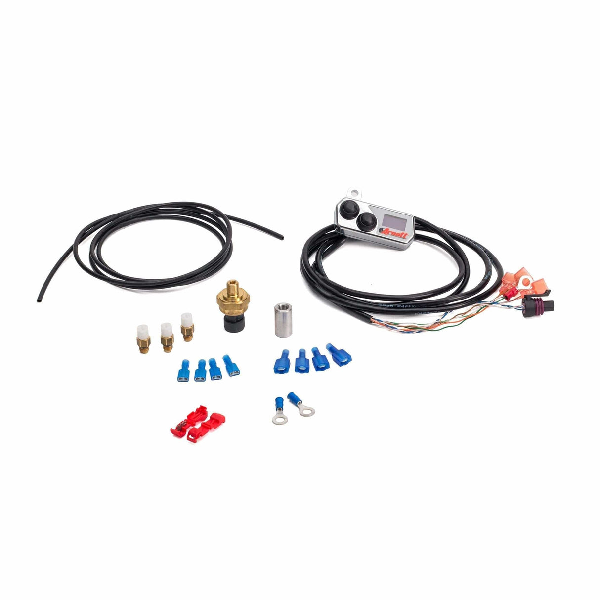 Arnott Cycles Motorcycle Air Suspension Kits Handlebar-Mounted Push Button Controller w/LED Pressure Gauge (Chrome) (K-3115)