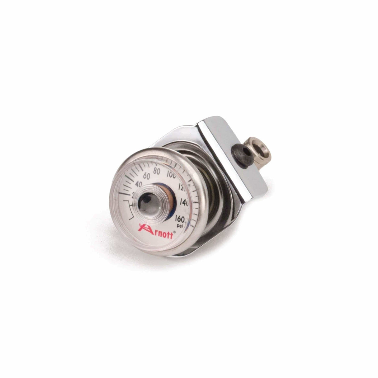 Arnott Cycles Motorcycle Air Suspension Kits Pressure Gauge (Chrome Bracket) (K-2636)