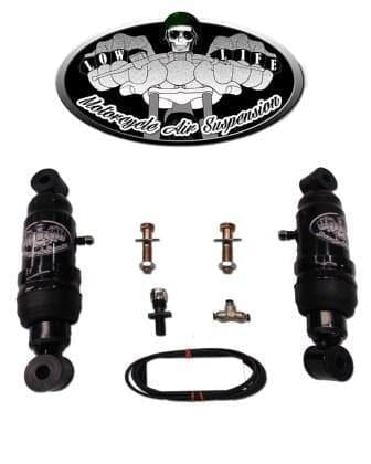 Strutmasters Motorcycle Air Suspension Kits Harley-Davidson Sportster EZ Rider Basic Air Ride Lowering Suspension Kit (HD1RA)