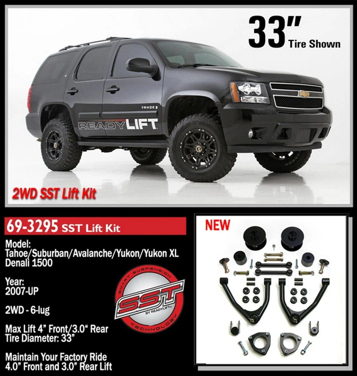ReadyLift Lift Kit-Suspension ReadyLift 69-3295 SST Lift Kit