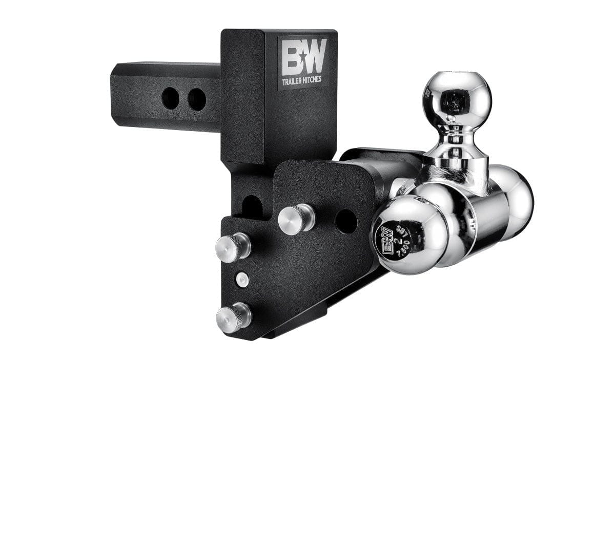 B&W Trailer Hitches Trailer Hitch B&W Hitches 2 in Model 7 Blk T&S Tri Ball for Multi-Pro Tailgate