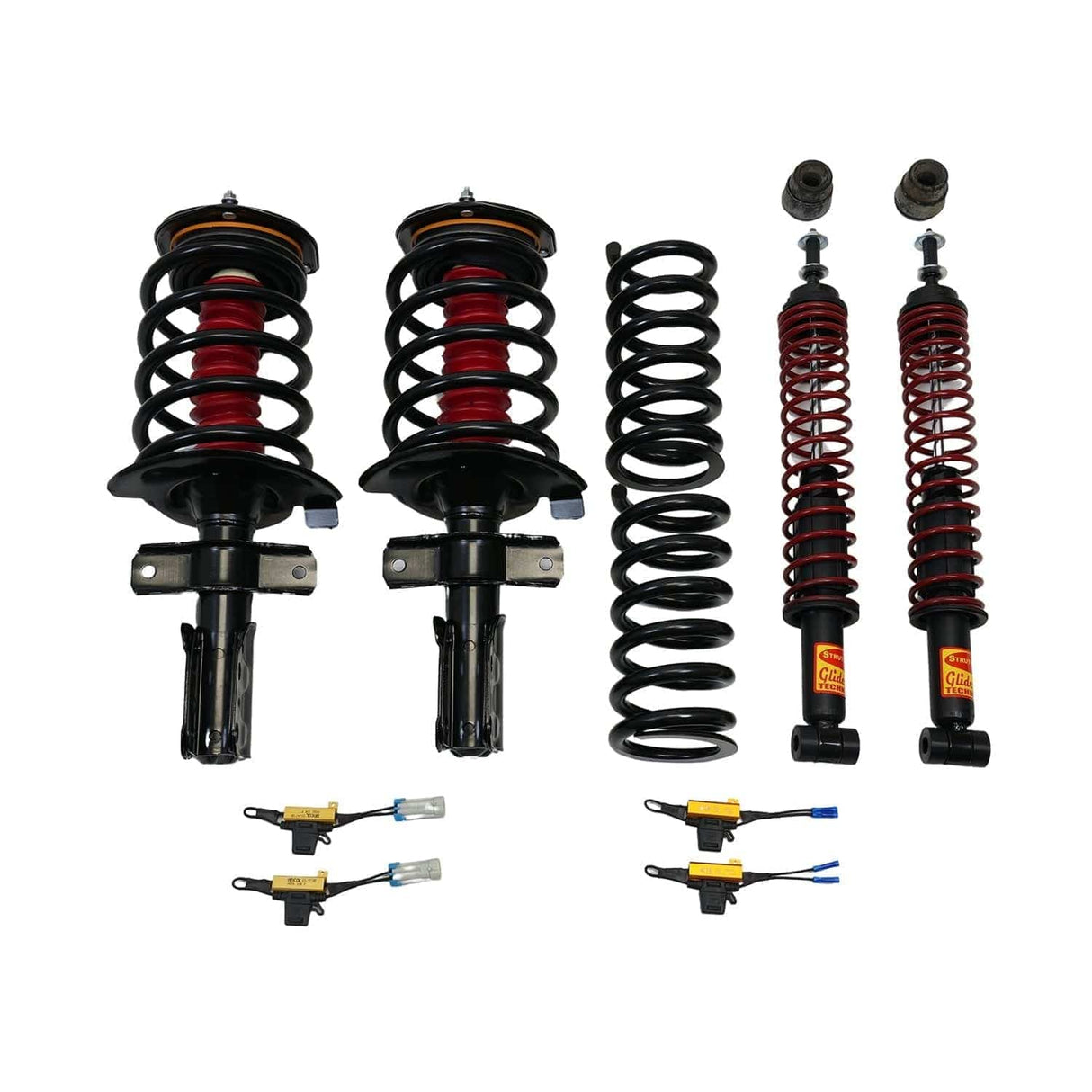 Strutmasters Conversion Kits 1994-1998 Cadillac Deville 4.6L Deluxe 4 Wheel Air Suspension Conversion Kit With Resistor (CD34FR)