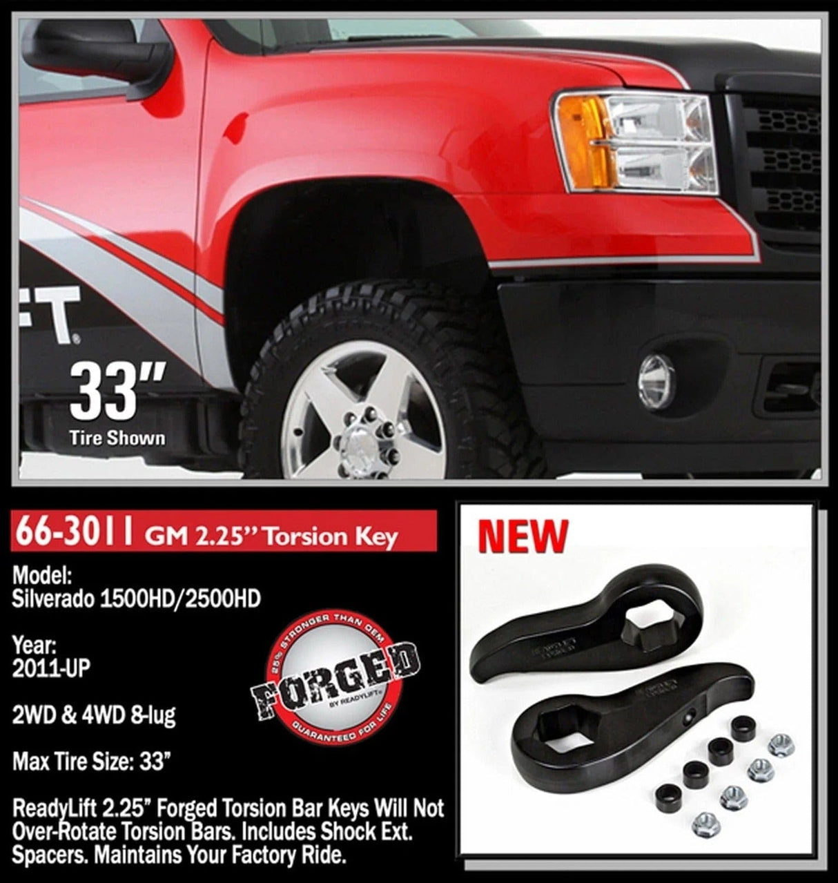 ReadyLift Suspension Front Leveling Kit ReadyLift 66-3011 Front Leveling Kit
