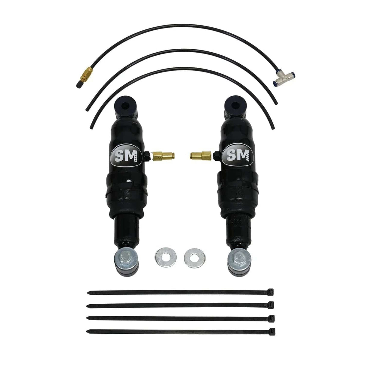 Strutmasters Motorcycle Air Suspension Kits Harley-Davidson Sportster Basic Air Ride Lowering Suspension Kit (HD1RA)