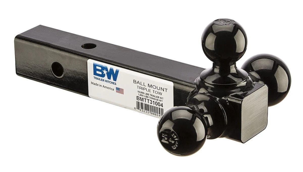 B&W Trailer Hitches Trailer Hitch B&W Hitches 10K Triple Tow Ball Mnt-Pcwbag