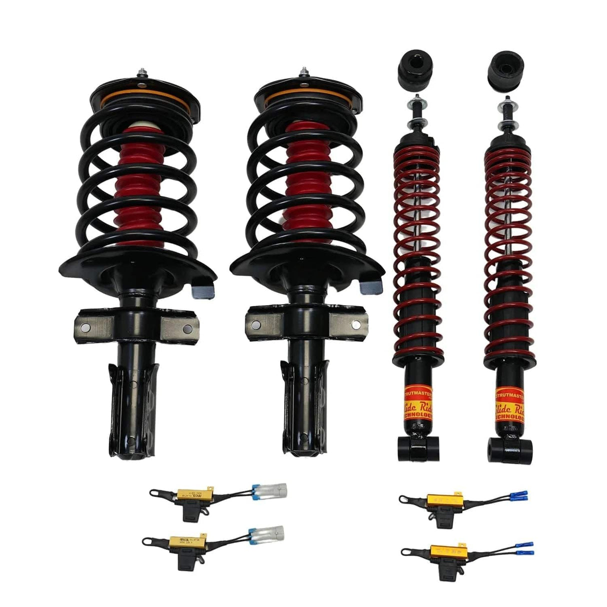 Strutmasters Conversion Kits 1993-1996 Cadillac Seville 4 Wheel Air Suspension Conversion Kit With Resistor (CA34ER)
