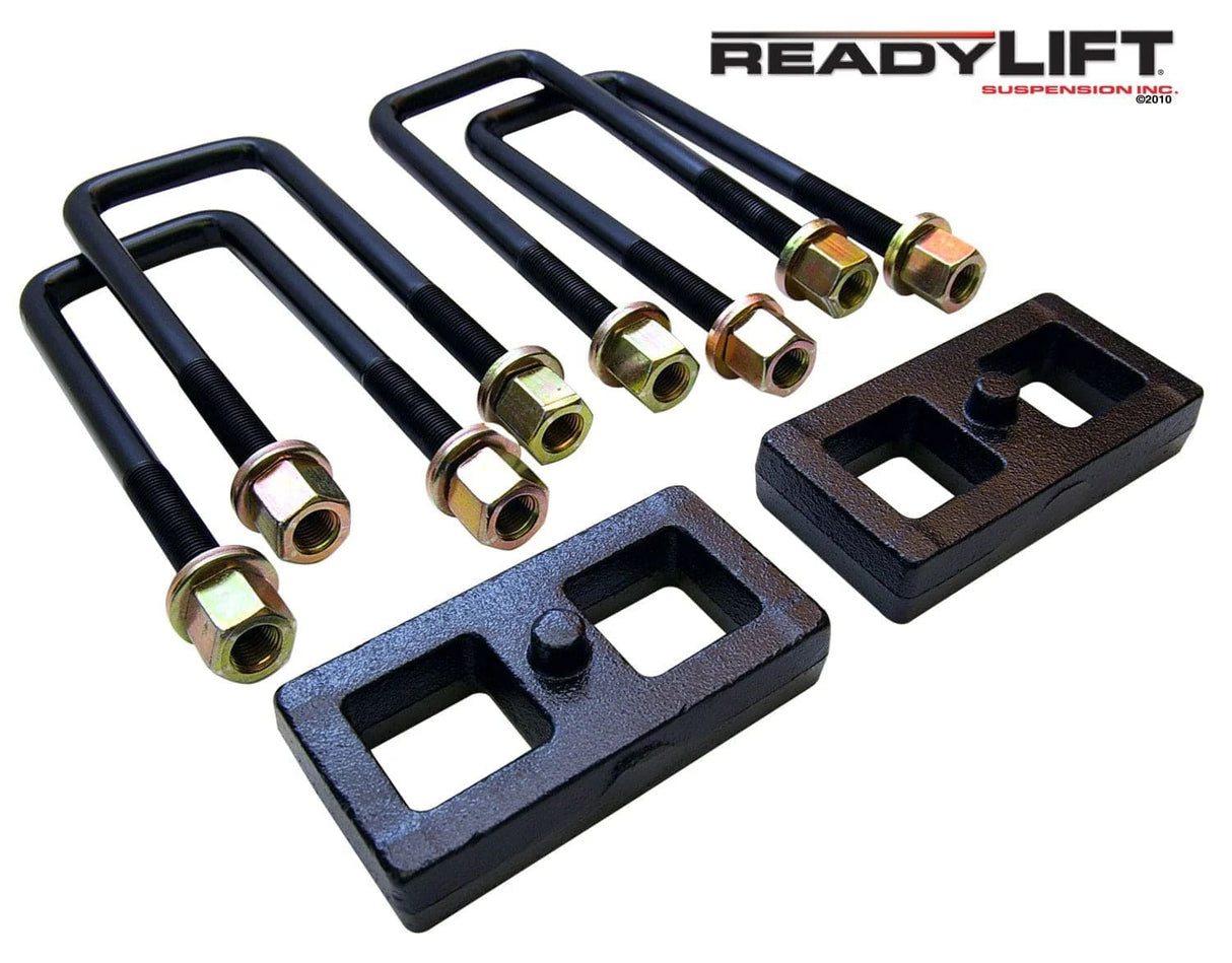 ReadyLift Suspension Block and U-Bolt Kit ReadyLift 66-5001 Rear Block Kit Fits 95-23 Tacoma Tundra