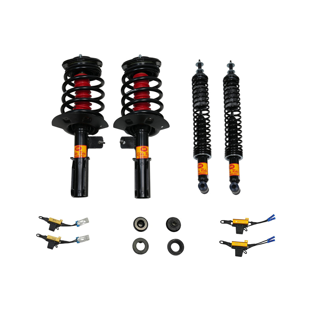 1997-1999 Cadillac Deville 4 Wheel Air Suspension Conversion Kit With Resistor (CA44ER)