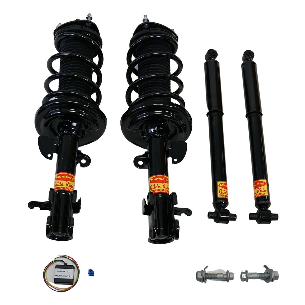 2007-2013 Acura MDX (AWD) 4-Wheel Active Electronic Suspension Conversion/Delete Kit with Suspension Light Module and Camber Bolts (AC14FMCK)