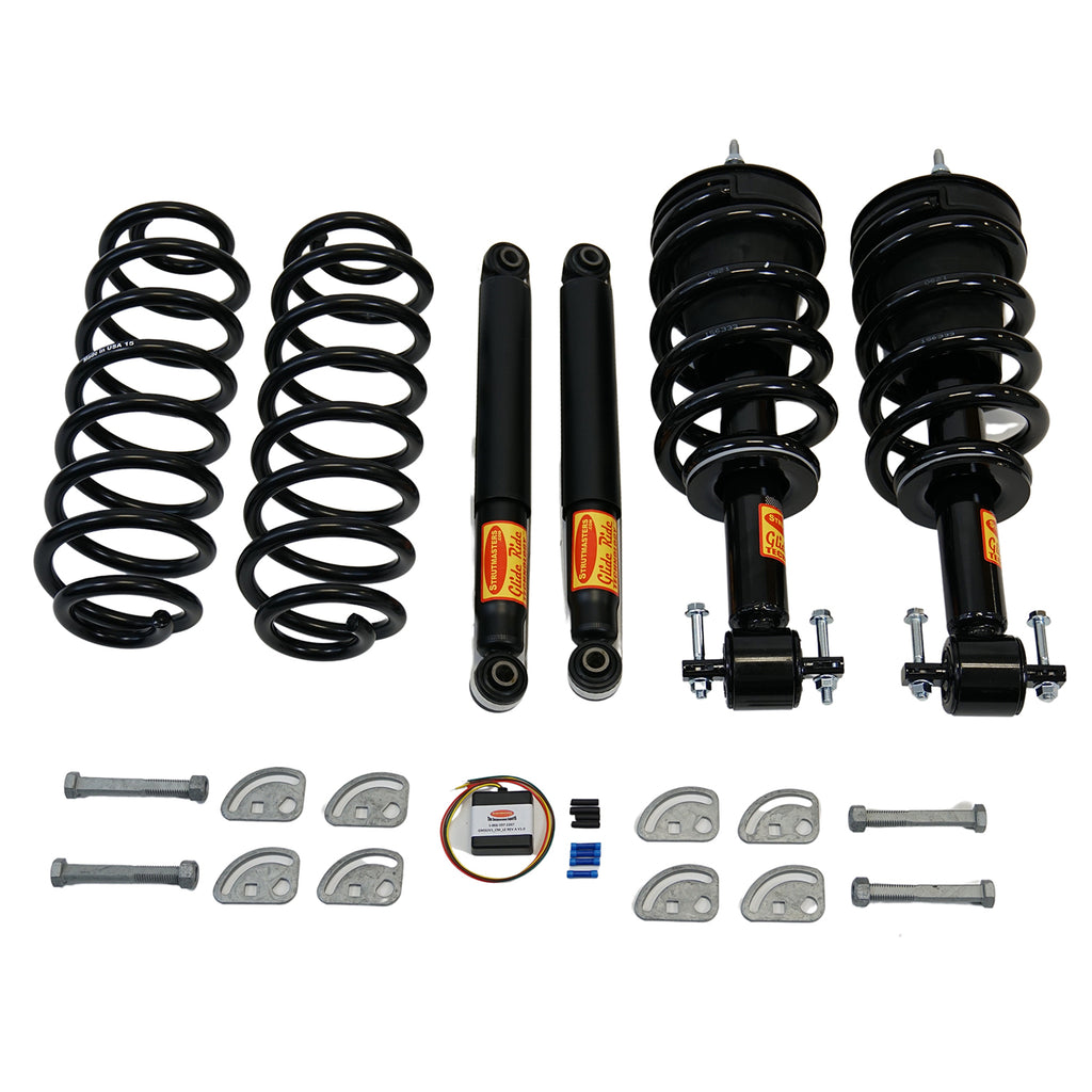 2007-2013 GMC Yukon 4-Wheel Air Suspension Conversion/Delete Kit With Camber Bolts and Light Fix Module (GC24FMCK1)