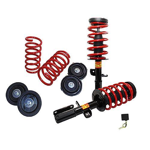 2000-2006 BMW-Compatible X5 4 Wheel Air Suspension Conversion Kit With Suspension Warning Light Module (BB14FBM)