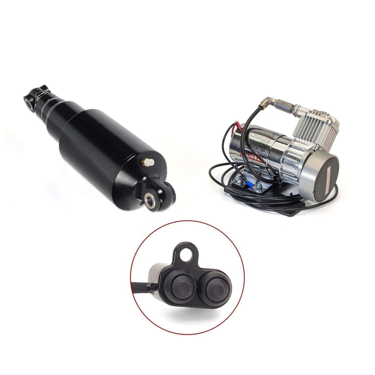 Arnott Cycles Motorcycle Air Suspension Kits 2018-2021 Harley-Davidson Softail Ultimate Ride Kit (Black Handlebar Inflation Switch) (MC-3585)