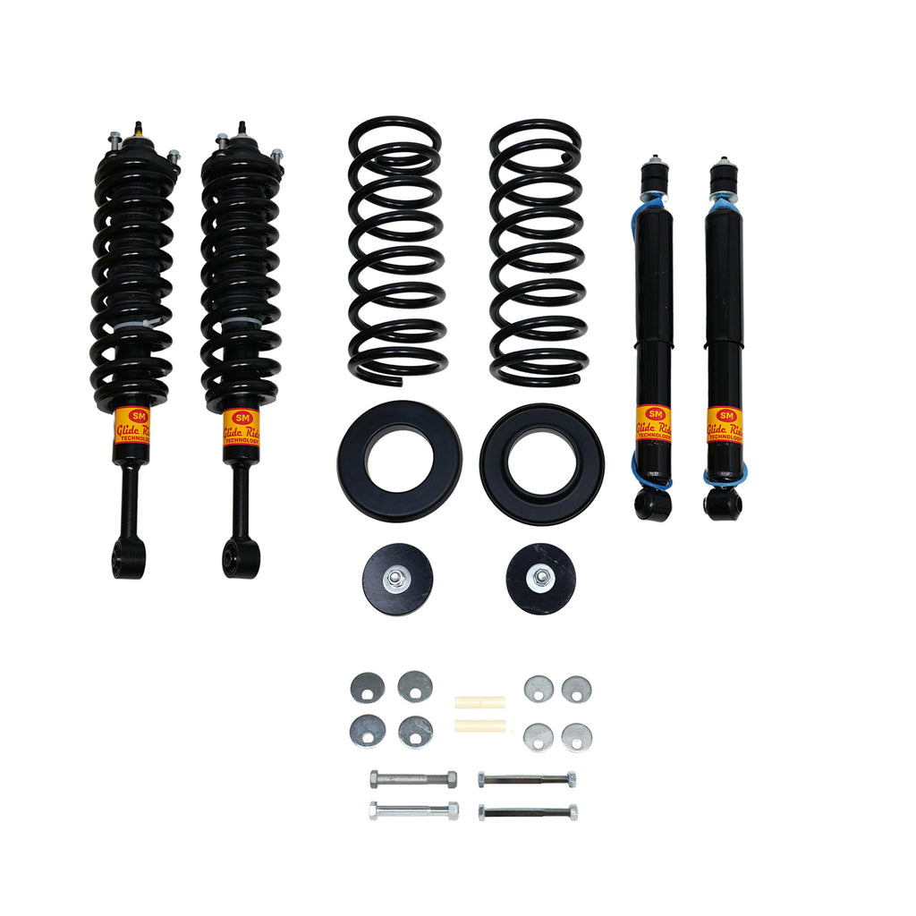 2003-2009 Lexus GX470 4-Wheel Air Suspension Conversion/Delete Kit with Front Camber Bolts (TE14FCK)