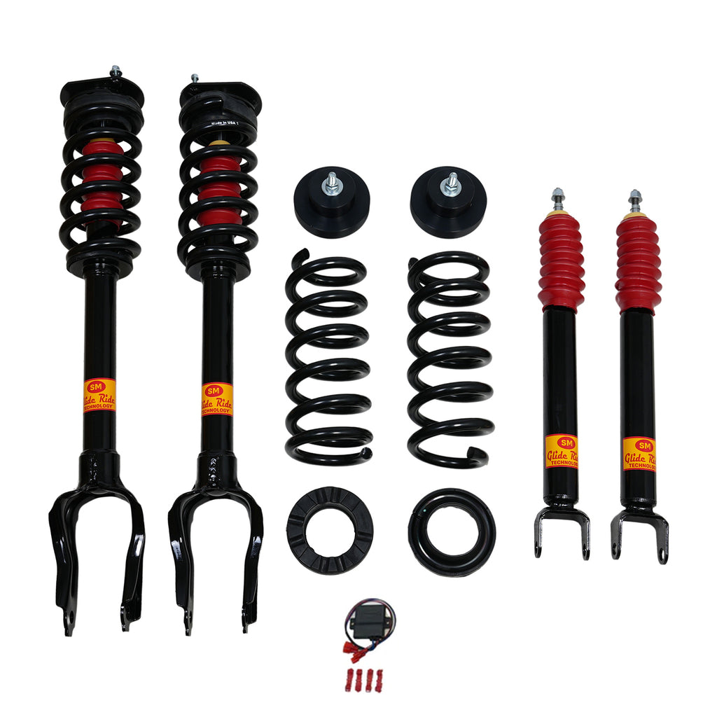 2011-2015 Jeep Grand Cherokee Air Suspension Conversion/Delete Kit with Module for 4x4 3.6L V6, V8 and 3.0 Diesel Engines (JC14FML)