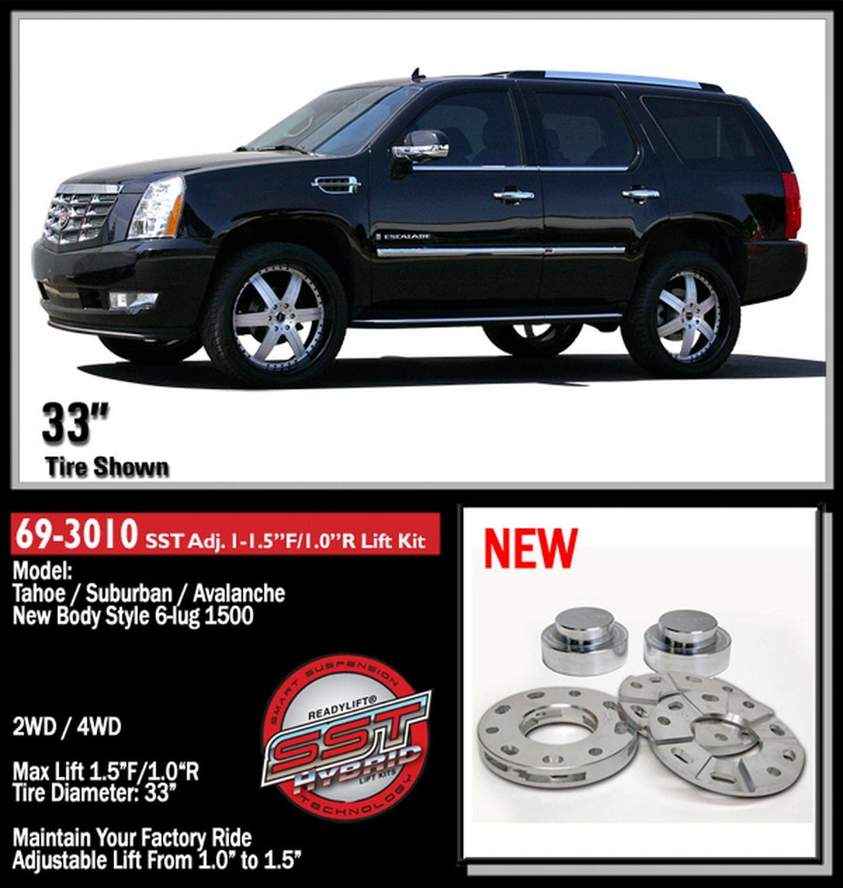 ReadyLift Lift Kit-Suspension ReadyLift 69-3010 SST Lift Kit