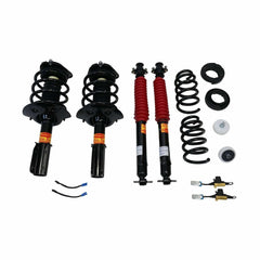 thumbnail interactive-video image 1 of Front Struts & Rear Shock Conversion Kit For Buick Lucerne 2006-2011 - Air To Coil Spring 1 of 4