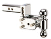 B&W Hitches B&W Tow And Stow Dual Ball 2" Adj Ball Mount 3" Drop/3-1/2" Rise, Chrome