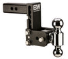 B&W Hitches B&W Tow And Stow Dual Ball 2" Adj Ball Mount 5" Drop/5-1/2" Rise, Black