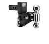 B&W Hitches 2 in Model 7 Blk T&S Dual Ball for Multi-Pro Tailgate