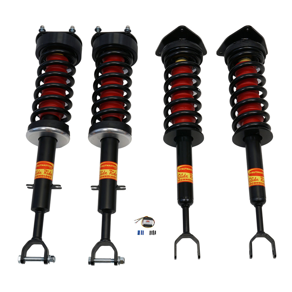 2004-2010 Audi A8 4 Wheel Air Suspension Conversion Kit with Suspension Warning Light Fix (AA14FM)