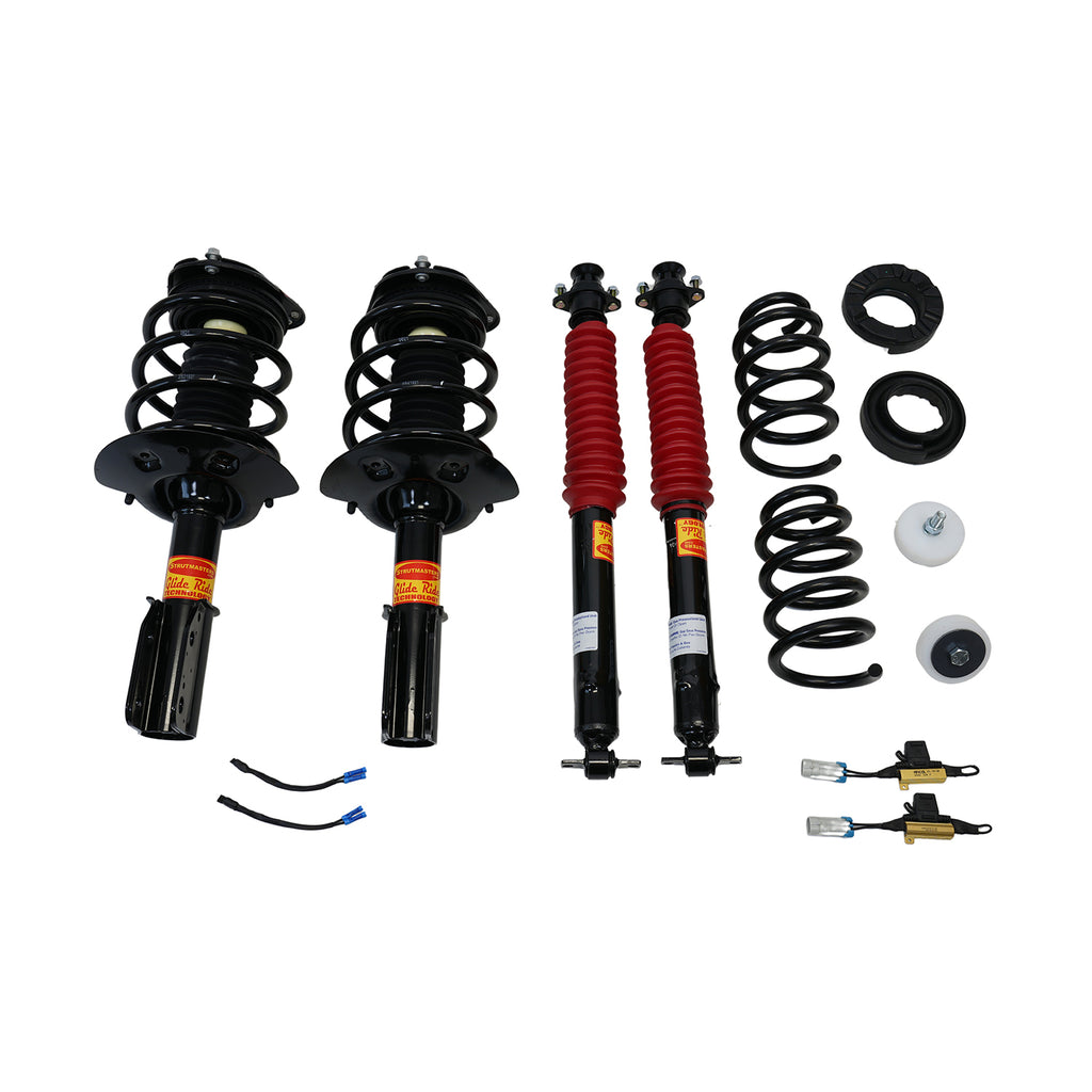 2006-2011 Cadillac DTS Deluxe 4 Wheel Air Suspension Conversion Kit With Resistor (CL14F)
