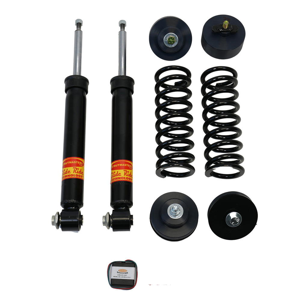 2010-2017 BMW-Compatible 5 Series GT Rear Air Suspension Conversion Kit with Shocks and Light Out Module (BB5RBM)